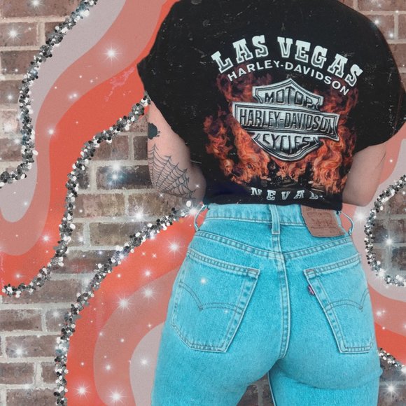 Harley-Davidson Other - Harley Davidson Motorcycles Las Vegas Flame Tee